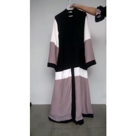 Abaya Saudi Outer Cardy Vania / Gamis Hitam / Dress Hitam / Gamis Arab / Abaya Arab