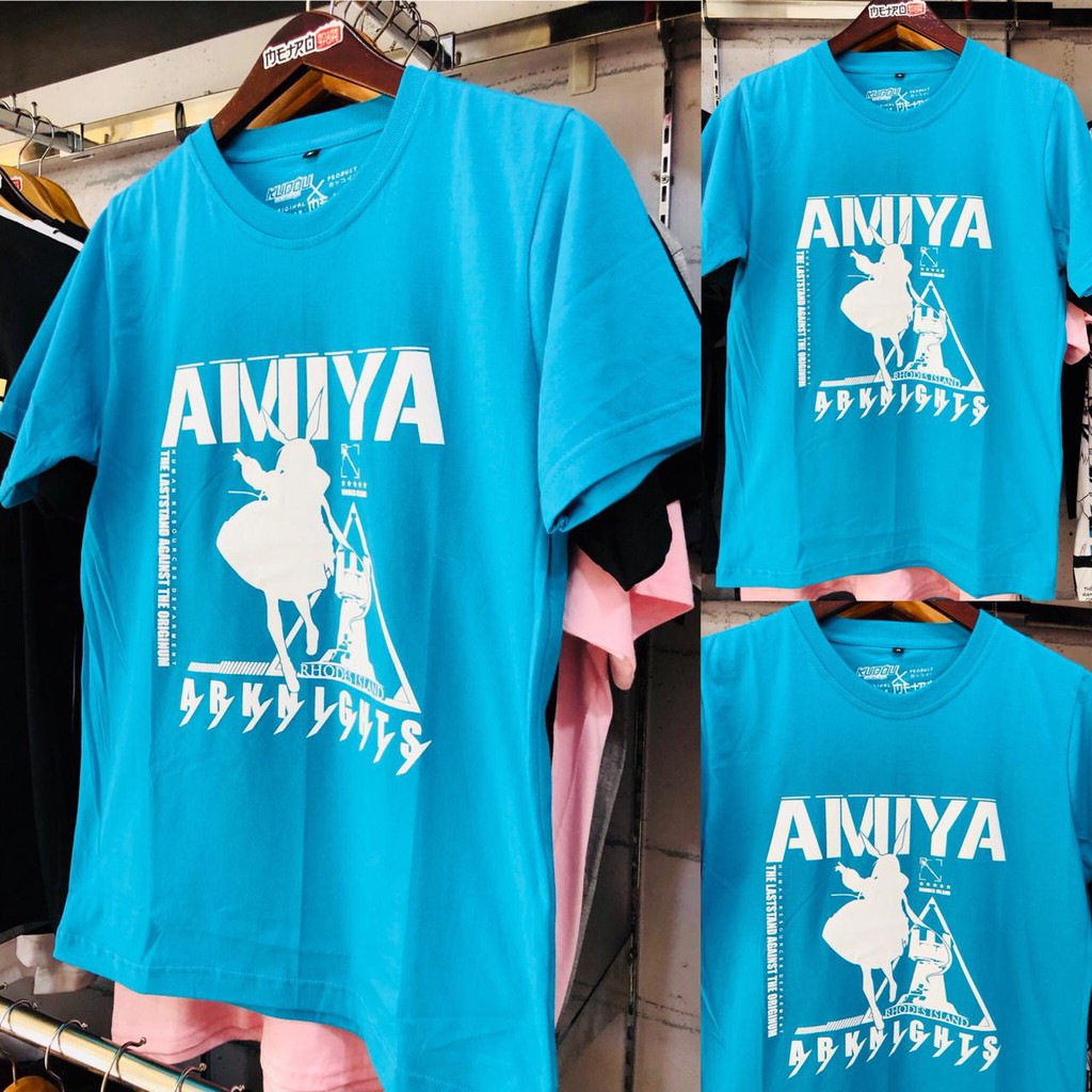 Tshirt Kaos Dalaman Amiya Cosplay Blue Ready stock