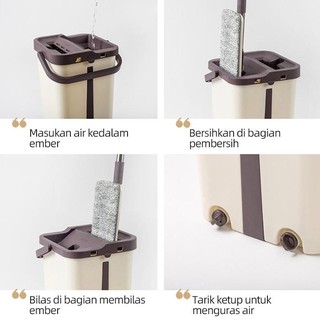 Alat Pel Praktis Ultra Mop Bentuk Persegi Panjang untuk Alat Pel Praktis Ultra Mop Bentuk Persegi Panjang untuk