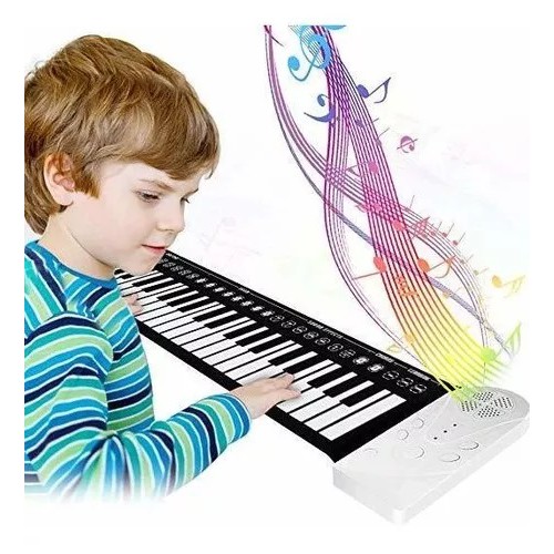 Piano Silicone Multi Style Roll Up Piano Keyboard Elektronik 49 Tombol Built-in 16 Speaker Instrumen