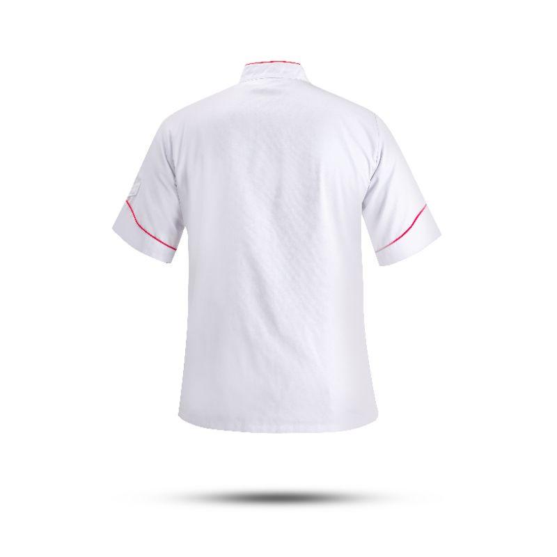Baju Chef Baju Koki Chef Jacket Pria Wanita Lengan Pendek Model Cangi