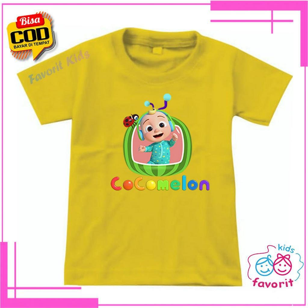 KAOS ANAK PEREMPUAN MOTIF COCOMELON TERBARU