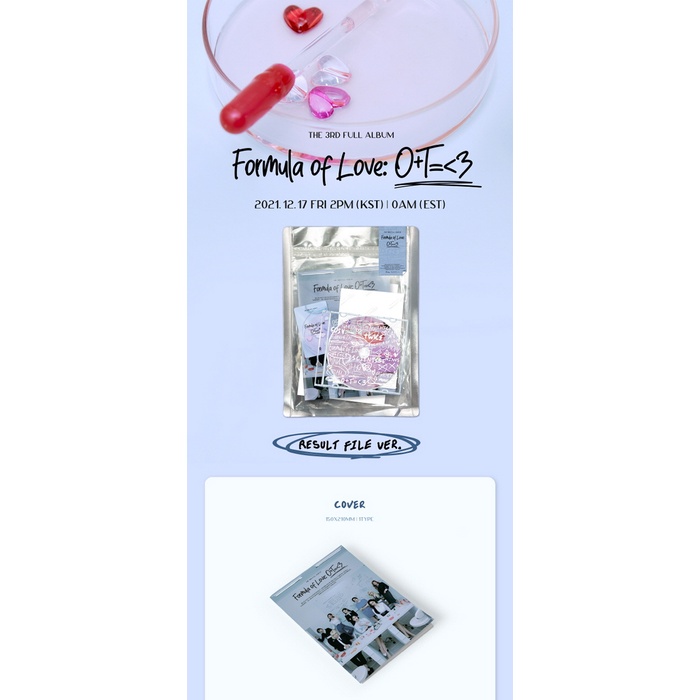 (Special Result File) TWICE - 3rd Album Formula of Love : O+T=&lt;3