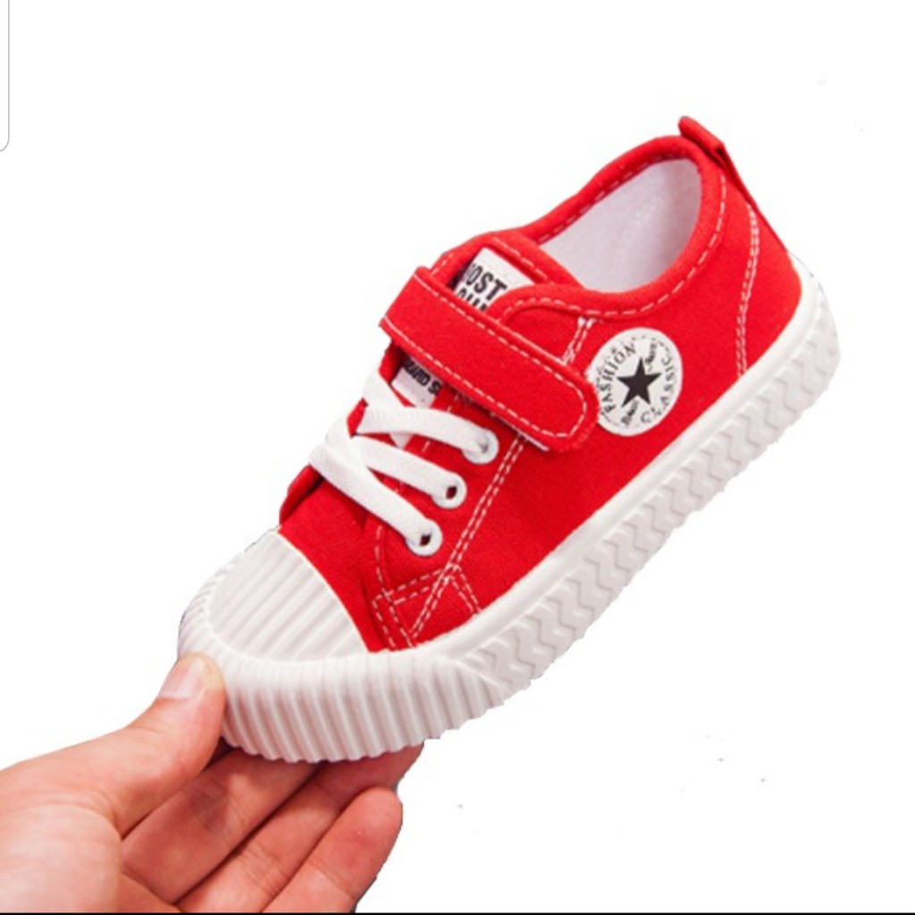 Sepatu Anak Laki-laki &amp; Perempuan Sneaker CLASSIC Casual Warna Merah