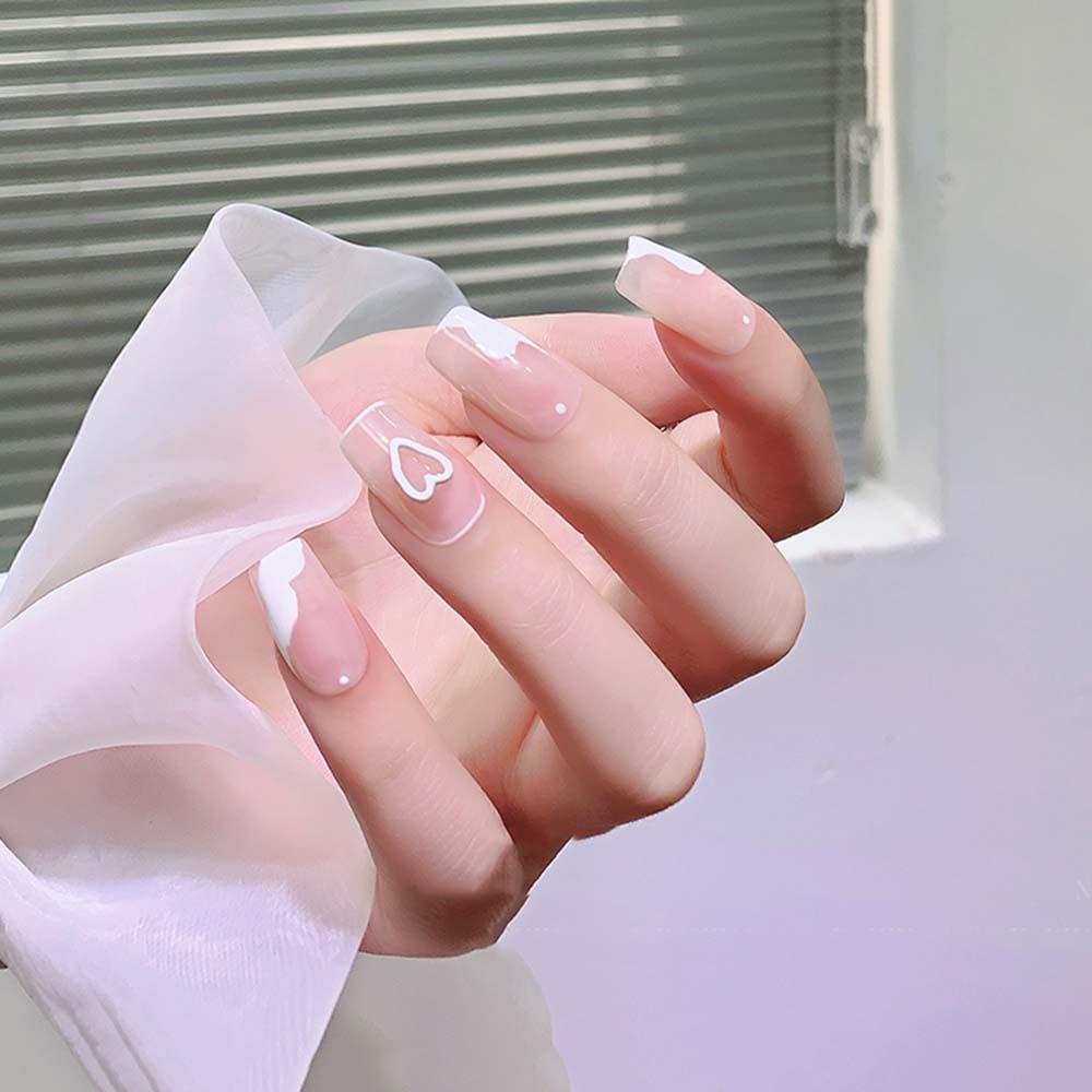 Mxbeauty 3D Nail Art Dekorasi Pesona Jepang Jantung Aksesoris Kuku Frosted DIY Desain Kuku