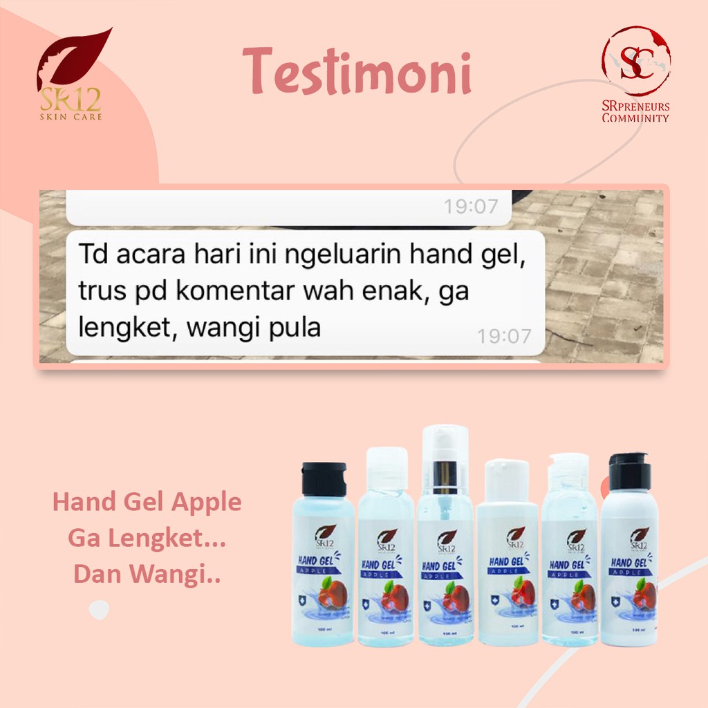 SR12 PAKET AMBYAR EKONOMIS HAND SANITIZER GEL APPLE