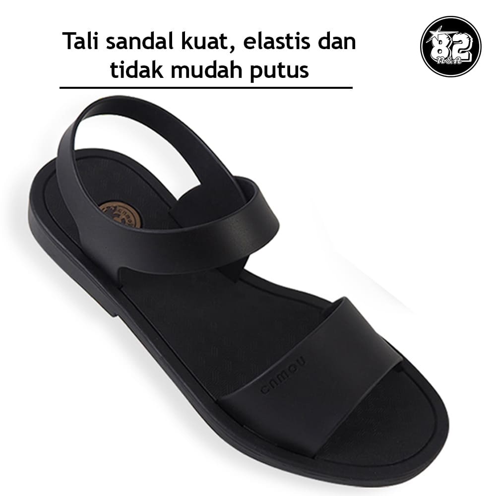 Camou Sendal - NETI Blackberry Sandal Tali Perempuan Bahan Full Karet Anti Licin Slip Tidak Mudah Putus Tahan Lama Tersedia Ukuran 36-41