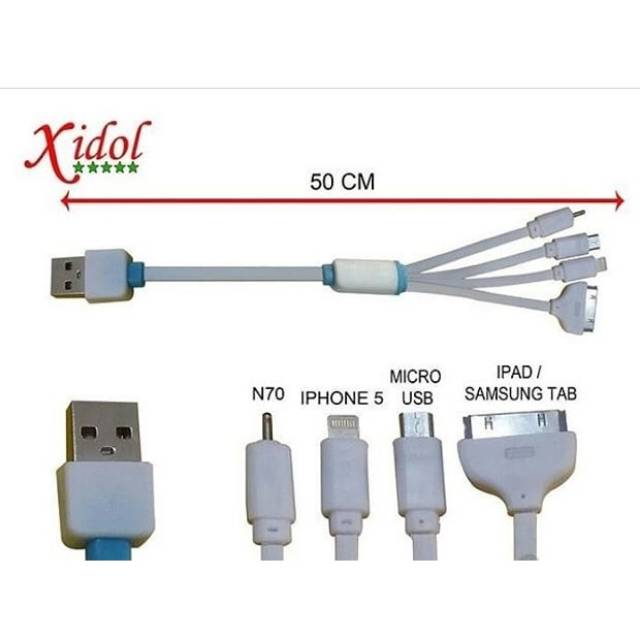 Kabel data xidol 5in 1