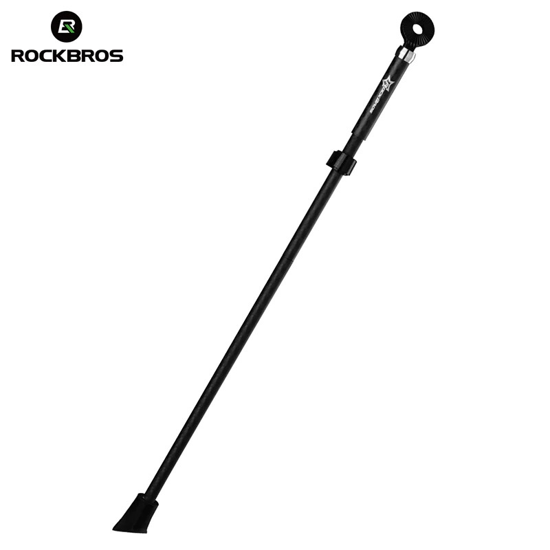 Rockbros Standar Parkir Samping Sepeda Bicycle Side Kickstand Carbon Fiber - JC1009 - Black