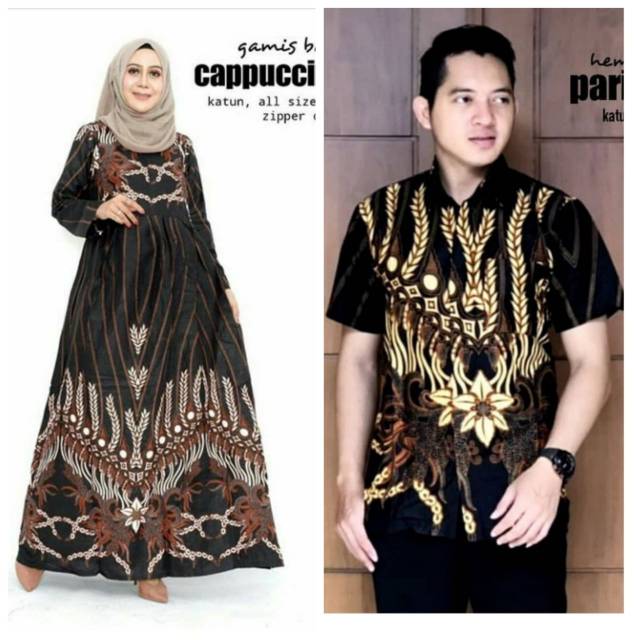 Kemeja gamis batik seragam muslim (((TERMURAH))