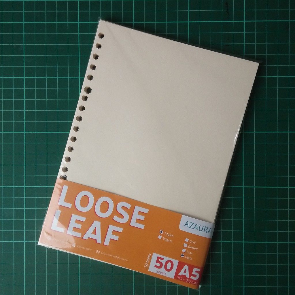

Loose Leaf A5 - Bookpaper 72gsm / 90gsm