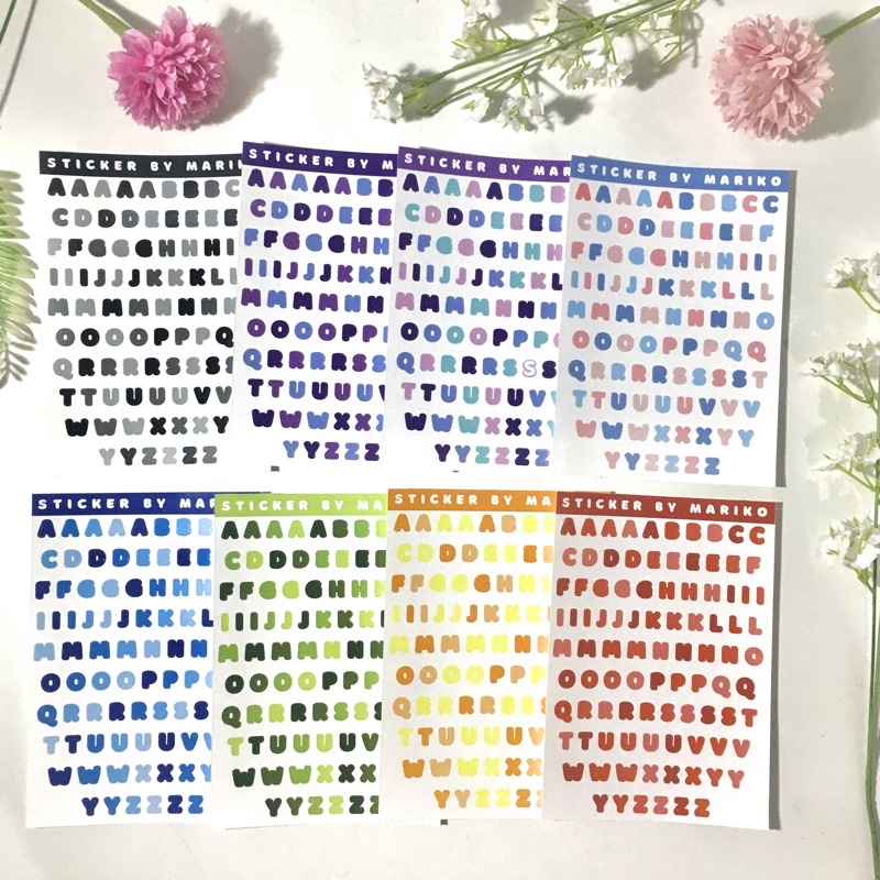 

STICKER DECO ALPHABET POLAROID PHOTOCARD KPOP JURNAL JOURNAL MURAH