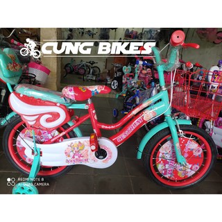 sepeda anak perempuan Mini 16 Inch Centrum keranjang besi sepeda anak perempuan Mini 16 Inch Centrum keranjang besi
