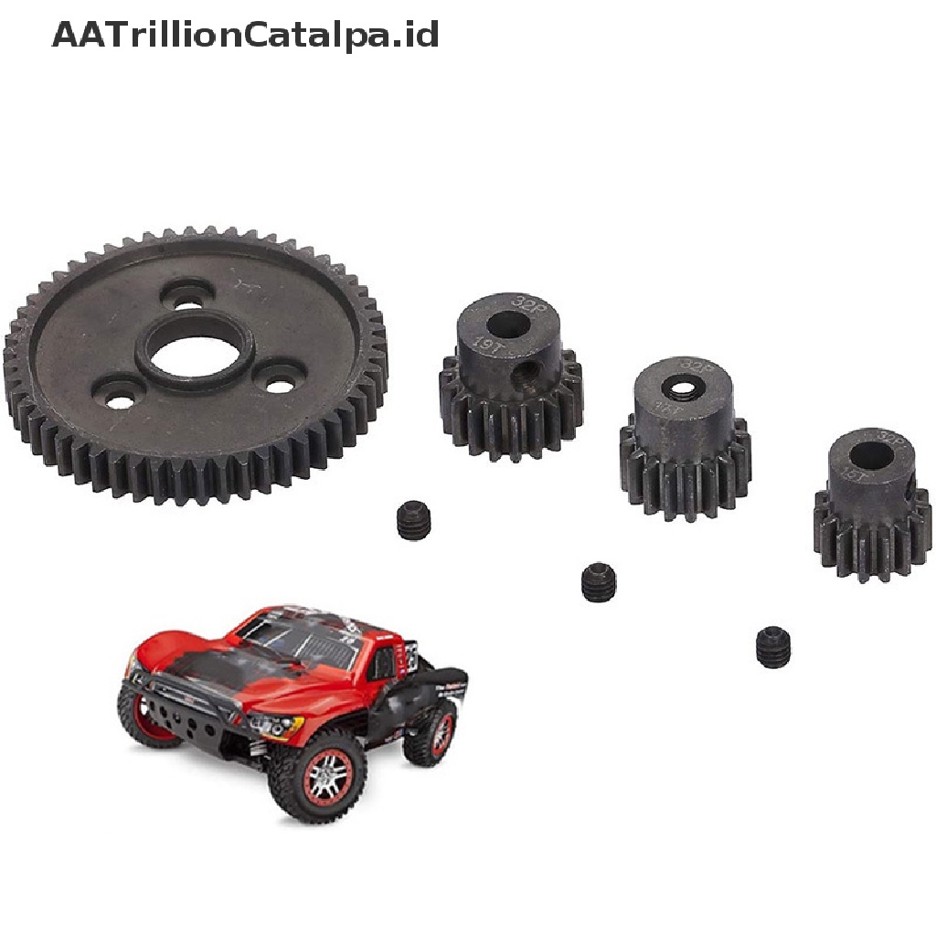 Gear Motor 54T 15T 17T 19T Bahan Metal Steel Untuk Traxxas Slash 4x4 E-Revo