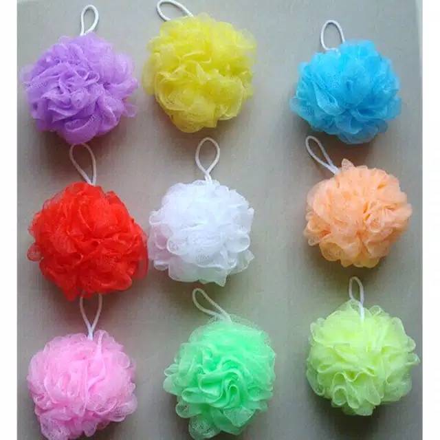 SHOWER PUFF / SIKAT MANDI PEMBUAT BUSA SABUN / SIKAT BADAN / SABUT MANDI / SHOWERPUFF