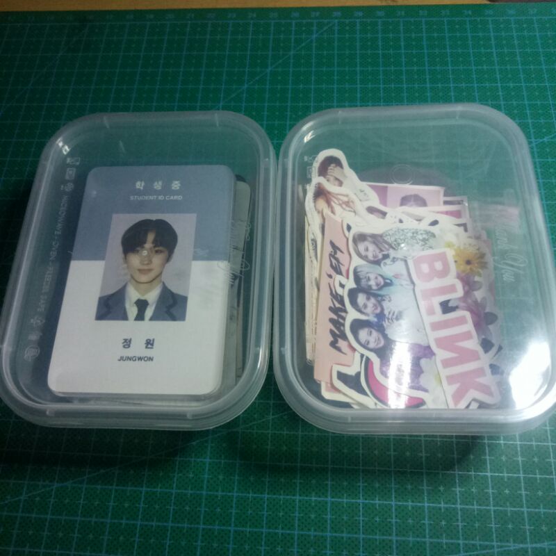 Box Photocard (Kotak Plastik Penyimpanan/ Packing Photocard, Sticker, Washi Tape)