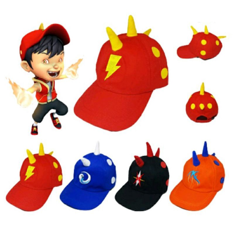 Topi Anak Baseball Model Karakter Boboiboy Laki laki dan perempuan usia 3-7 tahun