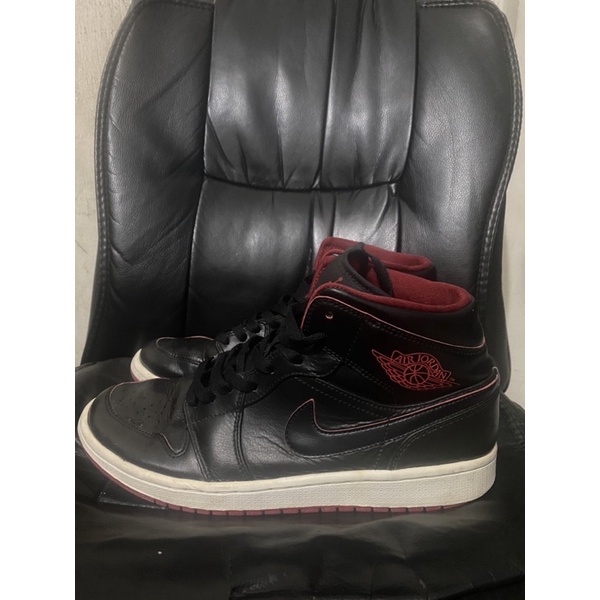 Nike air jordan 1 Mid Black Red White original second bekas