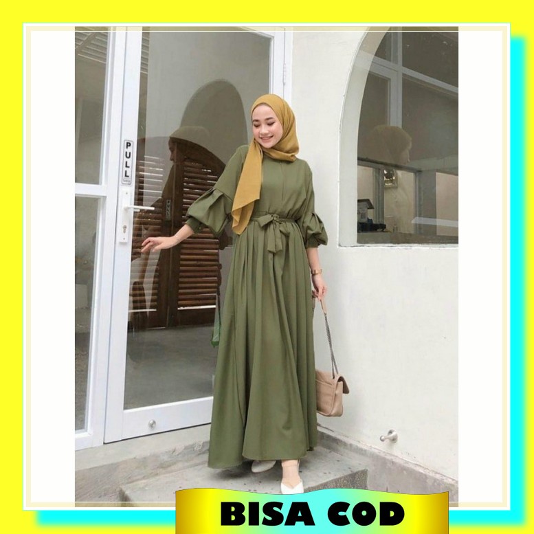 Baju Gamis Maxi Dress Chikita Cape Mewah Dress Pesta Kondangan Lebaran Idul Fitri Trend 2022 Kekinia