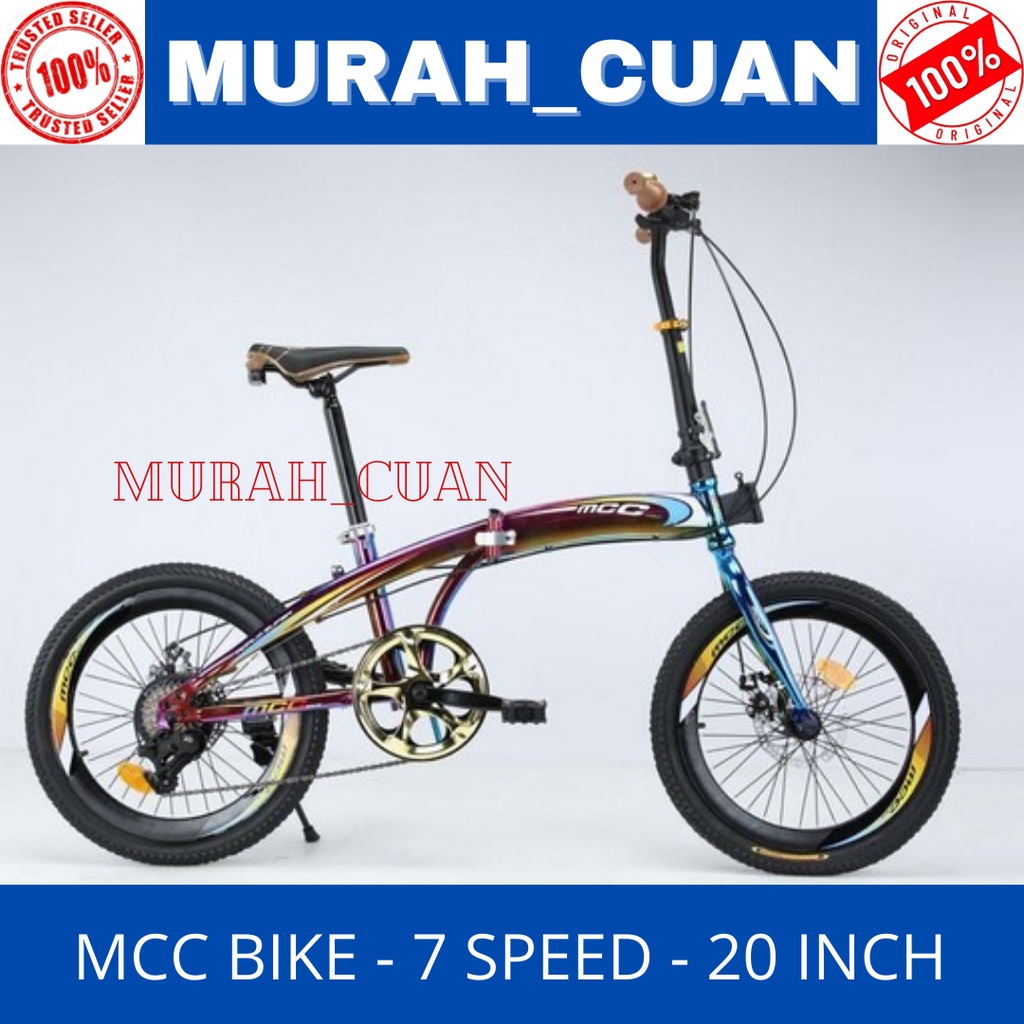 Sepeda Lipat 20 inch RAINBOW MCC BIKE Folding Bike Murah