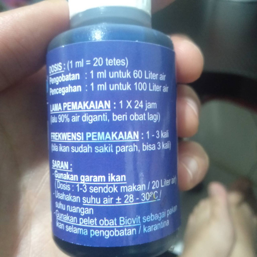 PARASTOP OBAT IKAN 30 ML ANTI PARASIT KULIT &amp; JAMUR