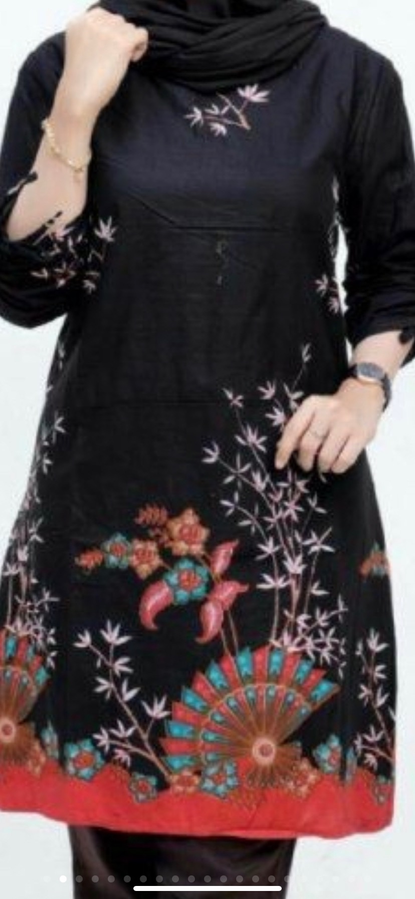 Terlaris Serut Genes Jelita Tunic Navbor Yelbor Whitbor Creambor Tunik Batik Modern Hrb030 Dolbi Dob