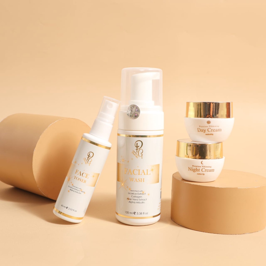 Paket Skincare Pradiskin Glowing Premium Face Basic memutihkan (4in1)-1