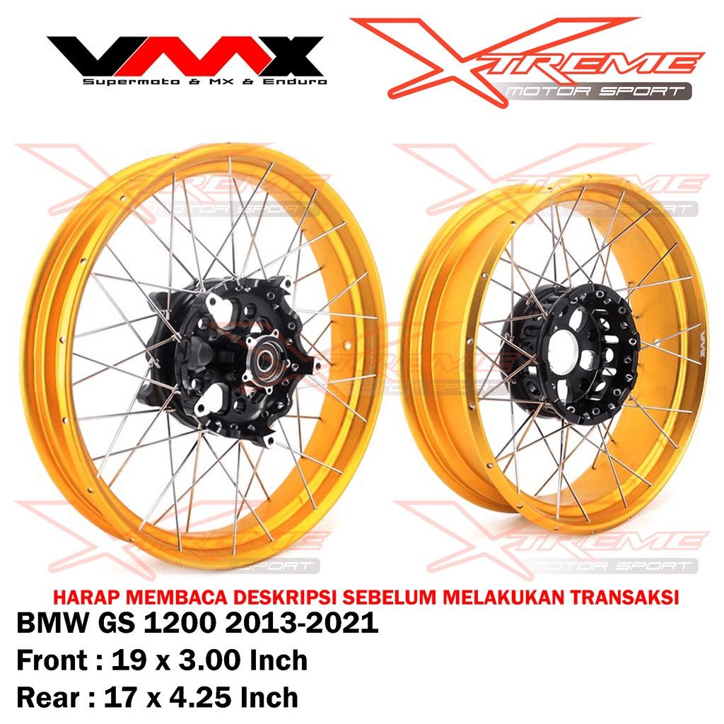 Velg Jari Jari Depan Belakang KTM 390 ADV / BMW GS 1200 / CB500X