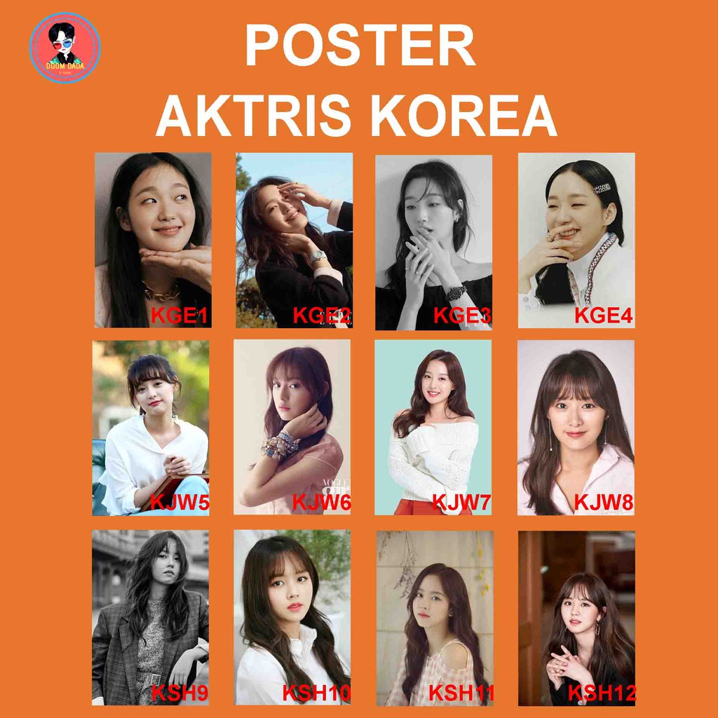 Poster KIM GO EUN / Poster KIM JIWON / Poster KIM SO HYUN / Poster Aktris Korea