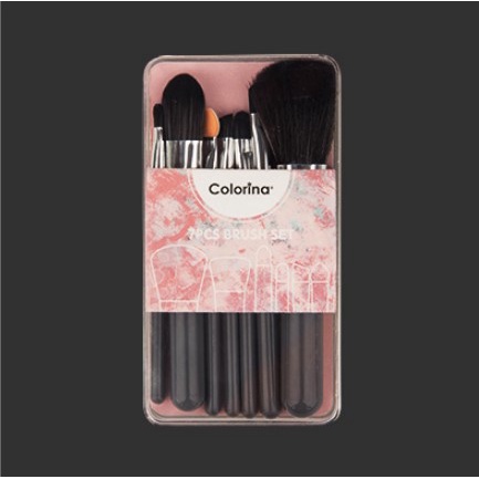 Mysterygirl - [Grosir] Kuas Makeup Colorina Brushset brush on koas Makeup Set Make Up Brush 7 IN 1 Box Kuas Set Import