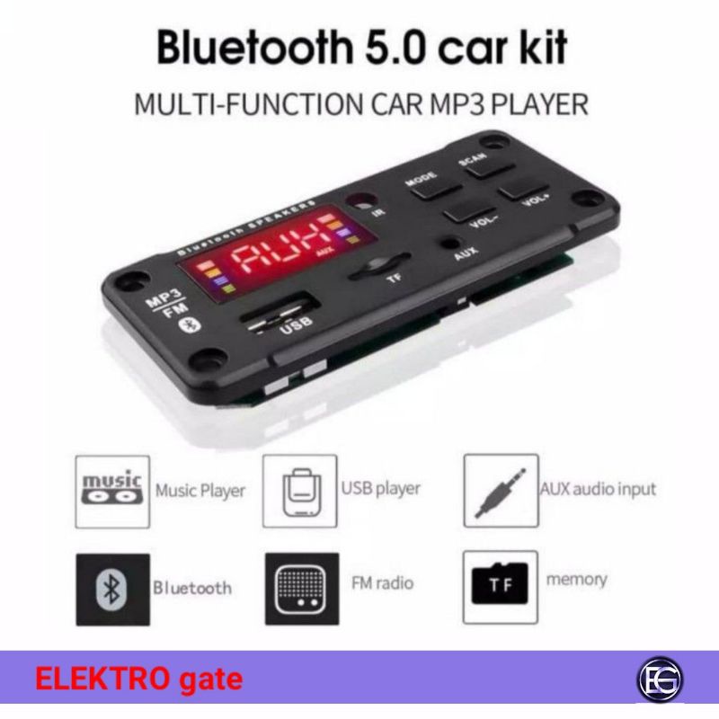 Audio HIFI Bluetooth  MP3 Player Remote Control Car Kit Modul
