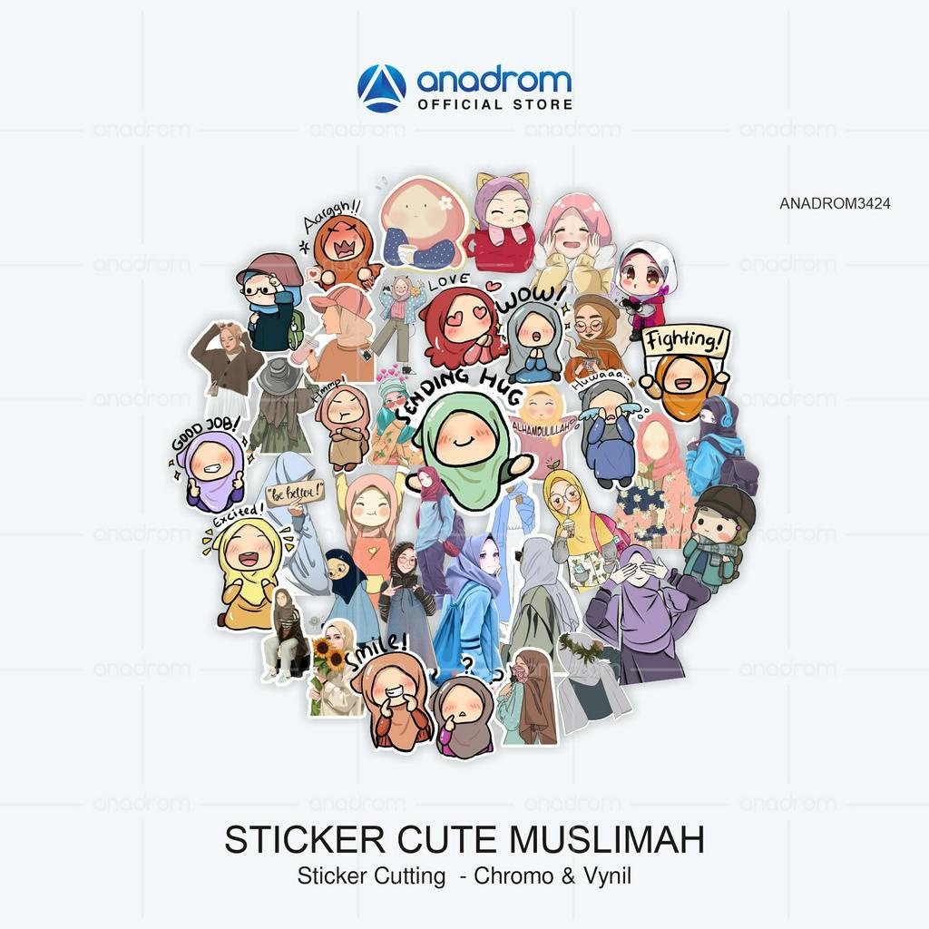 

Sticker Cute Muslimah | Sticker Aesthetic Muslimah | Anadrom 3424