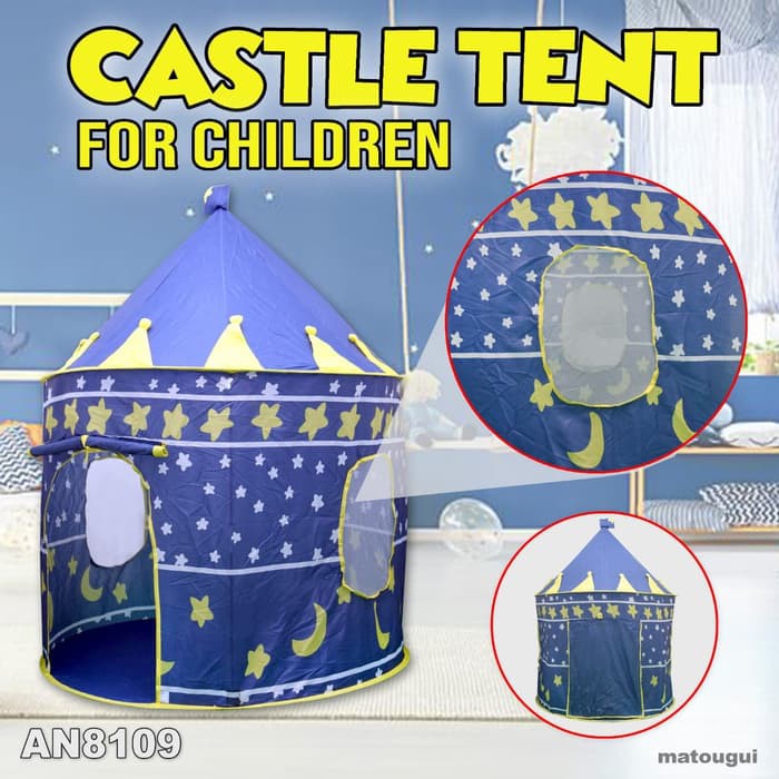 TENDA ANAK CASTLE Mountugui Camping Tent Bentuk Istana Kastel