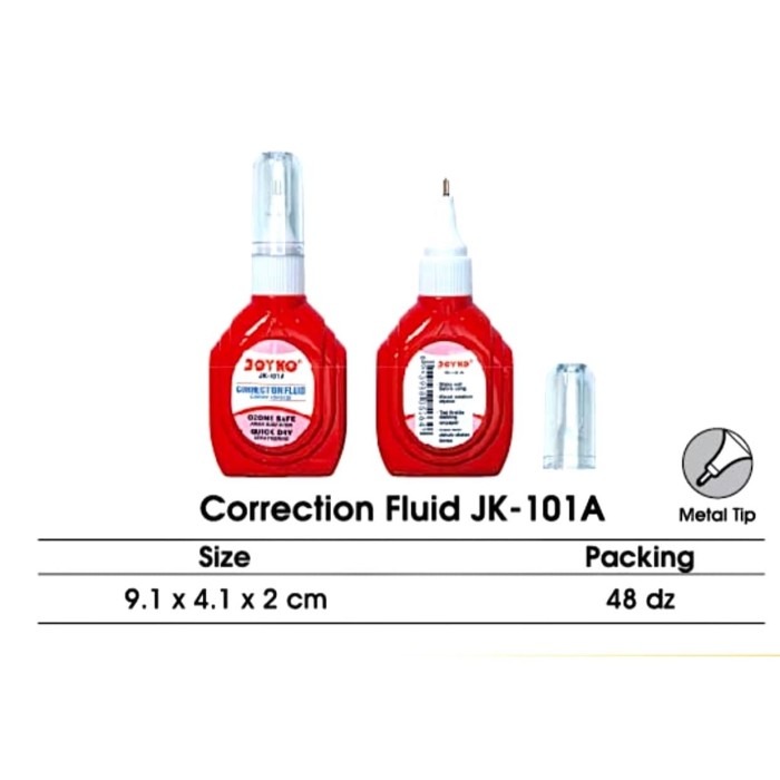 

Joyko Correction Fluid Tip-Ex Cair JK-101A Tip x Tipex JK101A