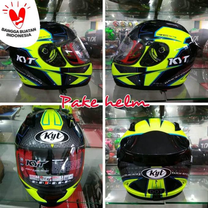 Helm Kyt Rc7 Kyt Rc Seven 16 Yellow Fluo Shopee Indonesia