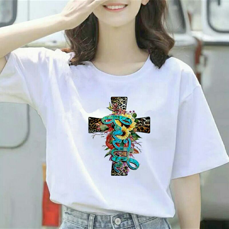 kaos Faith Jesus/kaos rohani/t-shirt Faith Jesus