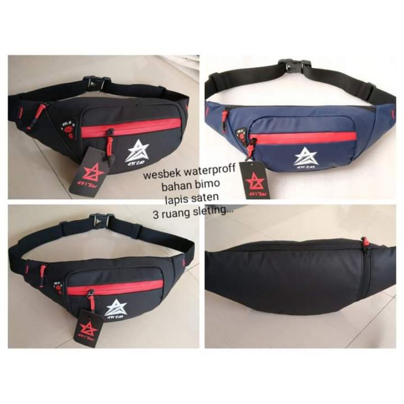 WAISTBAG TAS SELEMPANG 491ZAS WATERPROOF