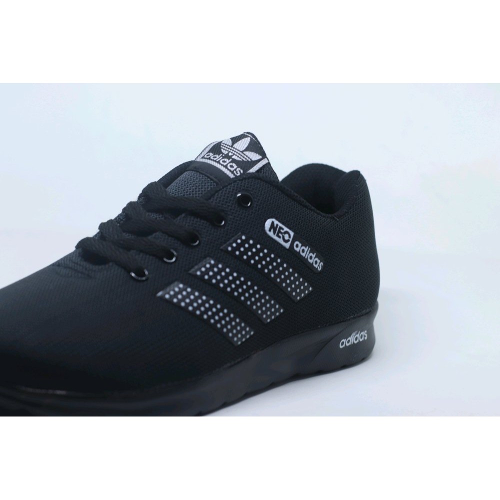 SEPATU SEKOLAH ADIDAS NEO HITAM POLOS Limited