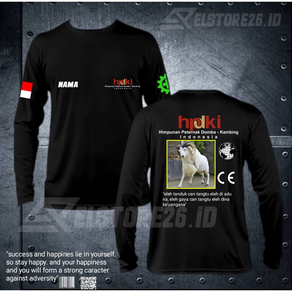 KAOS HPDKI BISA CUSTOM NAMA,LOGO,TULISAN SENDIRI || BAJU DOMBA BISA PASANG POTO