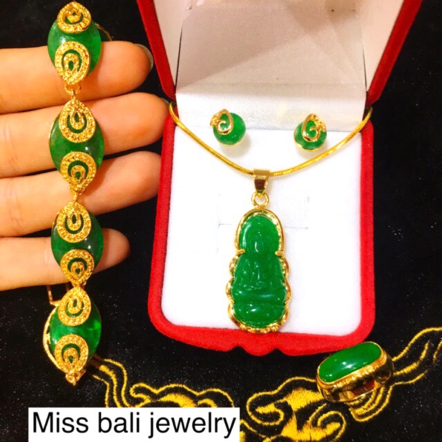 Set  kalung giok kwan im