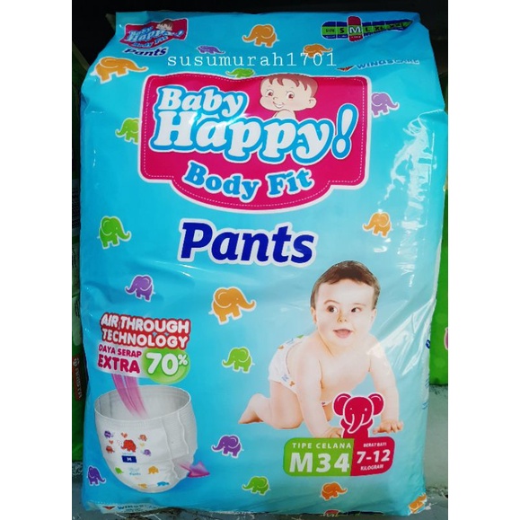 BABY HAPPY Pants S.38+2/ M.32/ L.28 / XL.26 / XXL.24 - SUSUMURAH