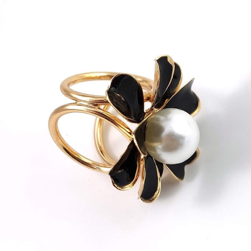 Ring Hijab Bunga - Cincin Kerudung - Ring Syal Scarf-2