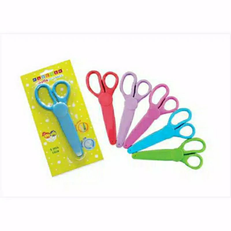 

PASCOLA Hello Scissors Gunting Tajam Safety dengan Pelindung Tutup Gunting Standard Pen
