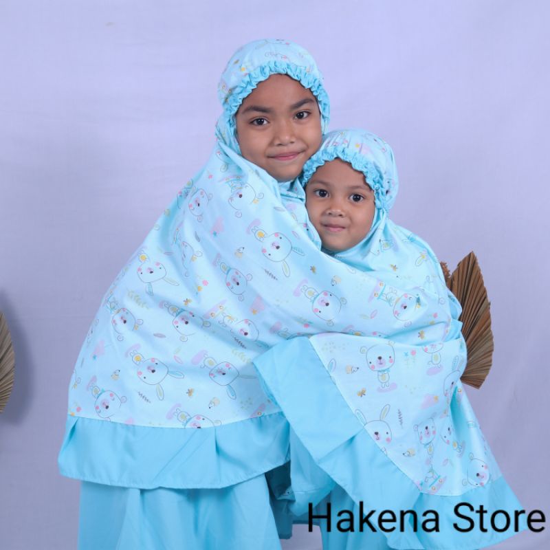 Mukena Anak Karakter Free Tas Gendong dan Sejadah COD