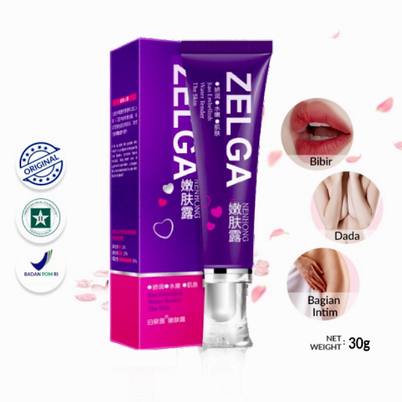 ZELGA Nenhong Cream 30g Warm Gentle Pink Nenhong Lip Serum Pemerah Bibir Serum Bibir Untuk Bibir Hitam