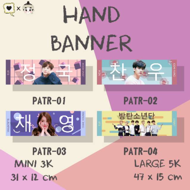 Jual HAND BANNER KPOP / SLOGAN KPOP Indonesia|Shopee Indonesia