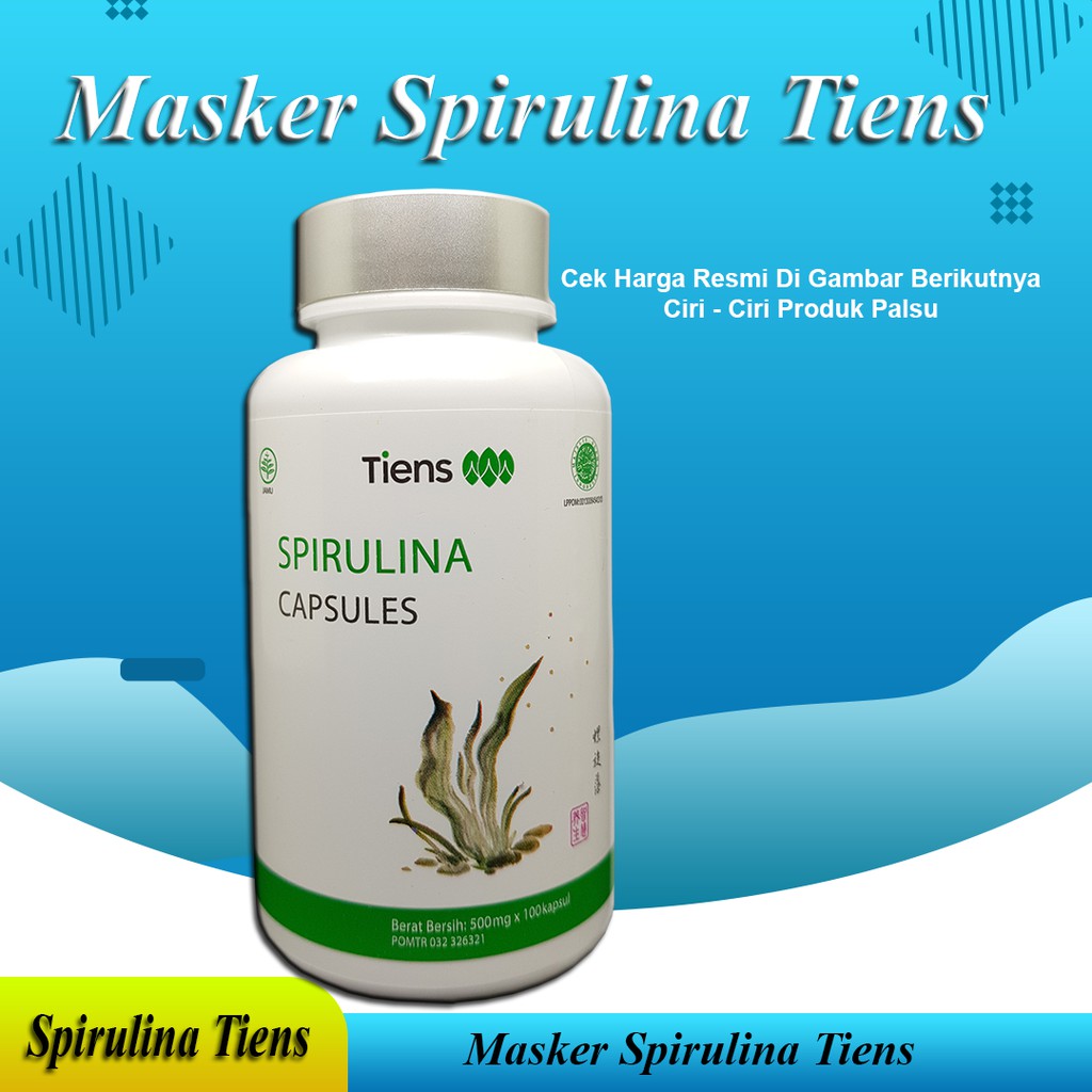 Masker Spirulina 100 Kapsul Segel Original Gratis Ongkir Shopee Indonesia