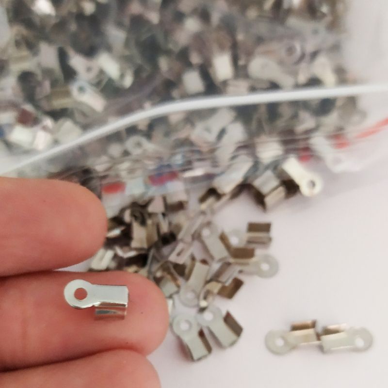 Penjepit tali  polos  /tali ukuran kecil bahan craft kerajinan tangan ukuran 3x8mm 3x2mm tali masker