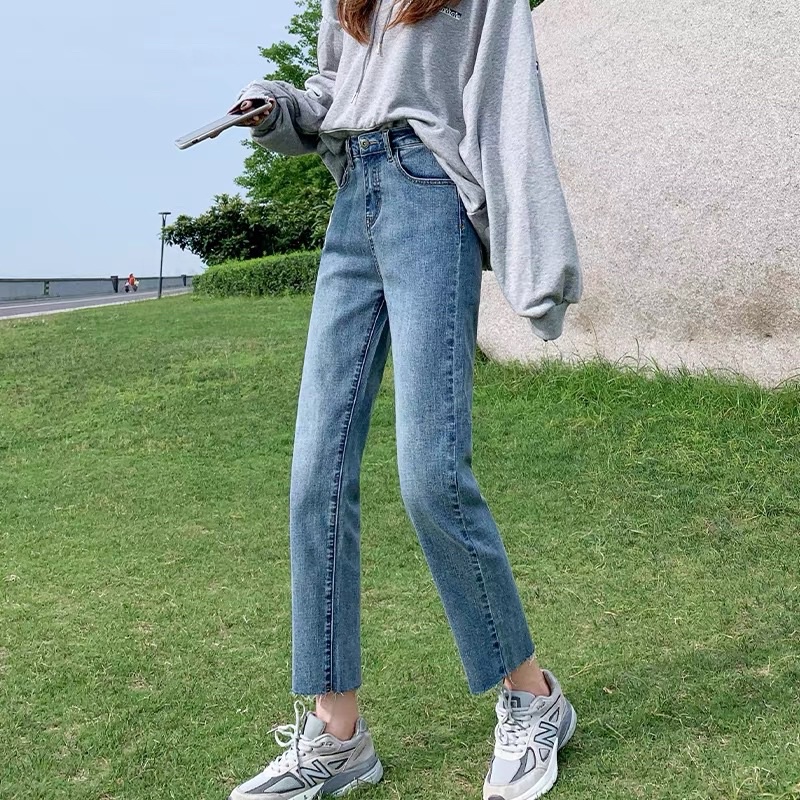 JEANS SKINNY STRAIGHT CUT IMPORT WANITA DENIM CELANA MX885