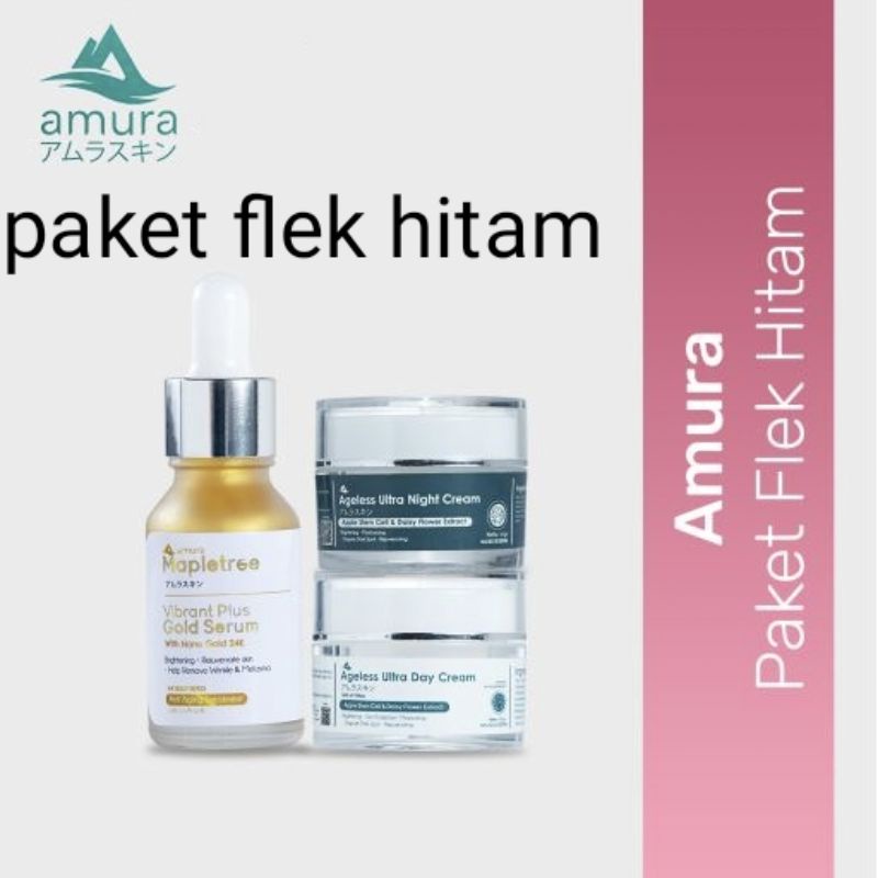 AMURA SKINCARE DAY NIGHT CREAM PAKET FLEK